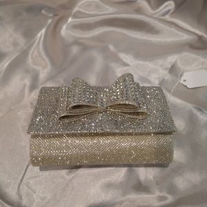 INC Bowtie Studded Cutch